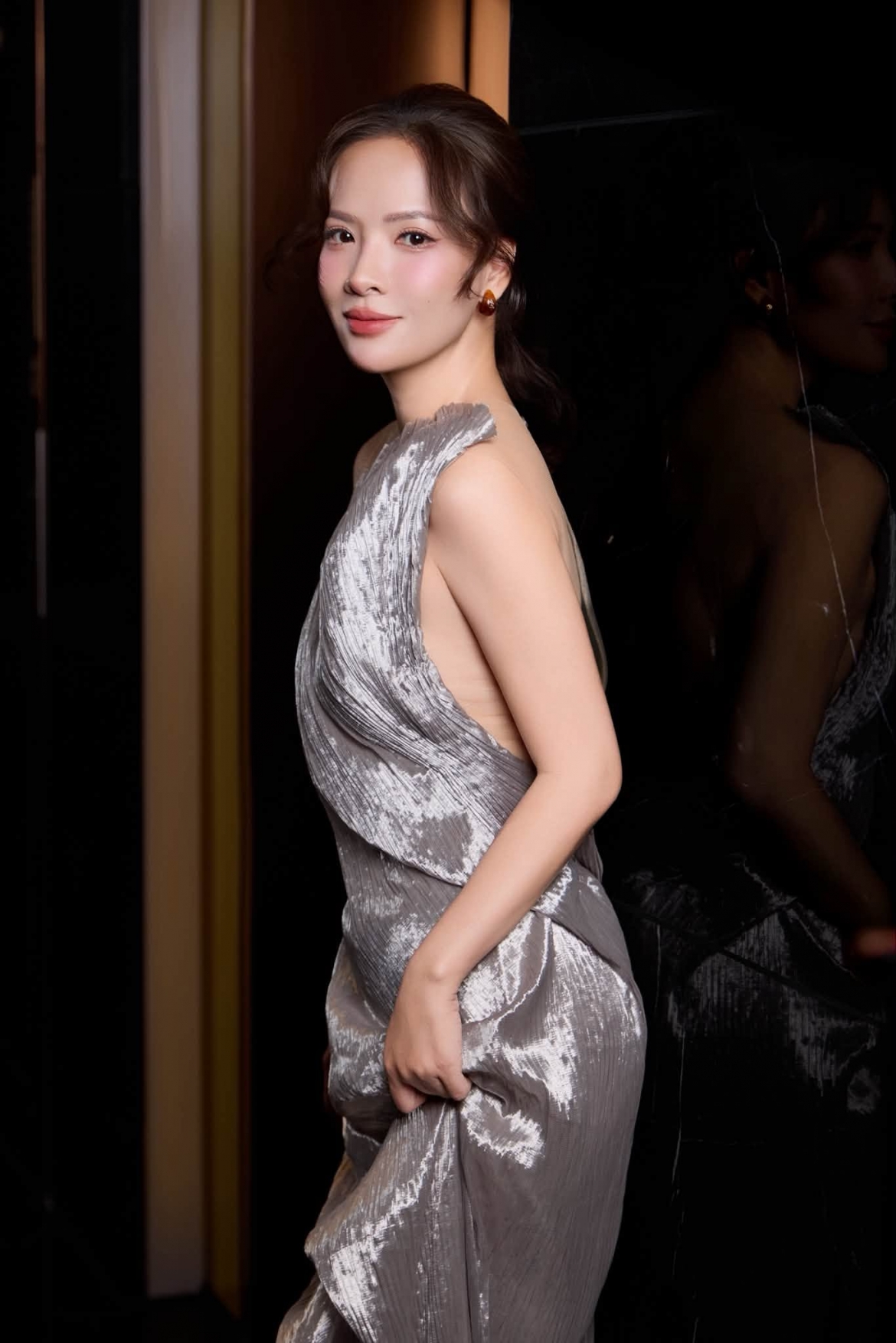 Mới đây, Đan Lê xuất hiện tại buổi họp báo ra mắt phim truyền hình Đội bóng nữ làng Xuân. Đây là dự án đánh dấu sự trở lại của cô sau khoảng 4 năm không tham gia phim truyền hình.