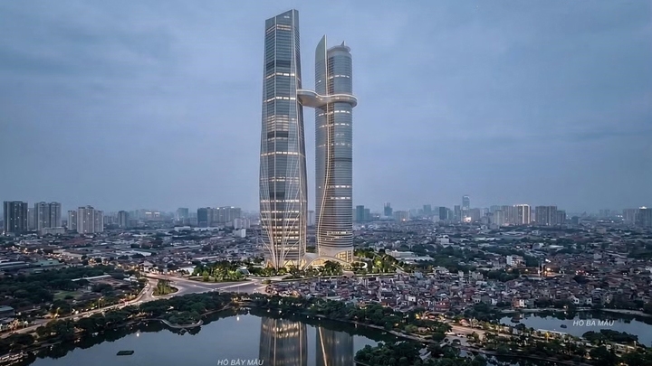 Mới đây, liên danh Công ty Cổ phần Du lịch Kim Liên, Công ty Cổ phần Thaiholdings và Công ty Cổ phần Đầu tư Xây dựng Thái Sơn (thành viên Tập đoàn Vingroup) đề xuất UBND TP Hà Nội xem xét, chấp thuận chủ trương nghiên cứu quy hoạch và lập dự án đầu tư Hanoi Twin Towers 99. (Ảnh phối cảnh dự án)