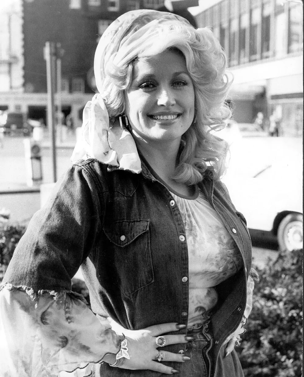 Dolly Parton tại London năm 1977. (Ảnh: Keystone/Getty Images)