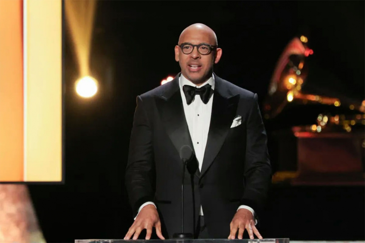Giám đốc điều hành của Viện Hàn lâm thu âm Grammy, Harvey Mason Jr. (Ảnh: Daum)