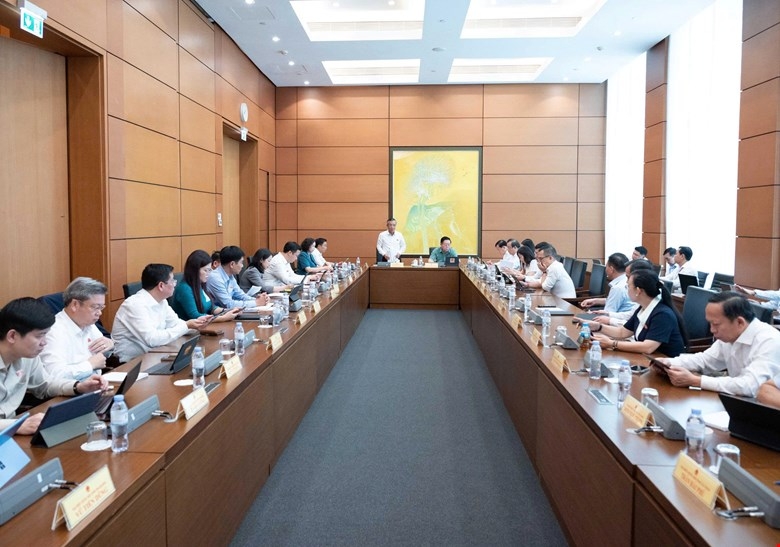 Đại biểu Quốc hội thảo luận tổ tại Kỳ họp không thường lệ lần thứ nhất, chiều 3/8. Ảnh: Quốc hội