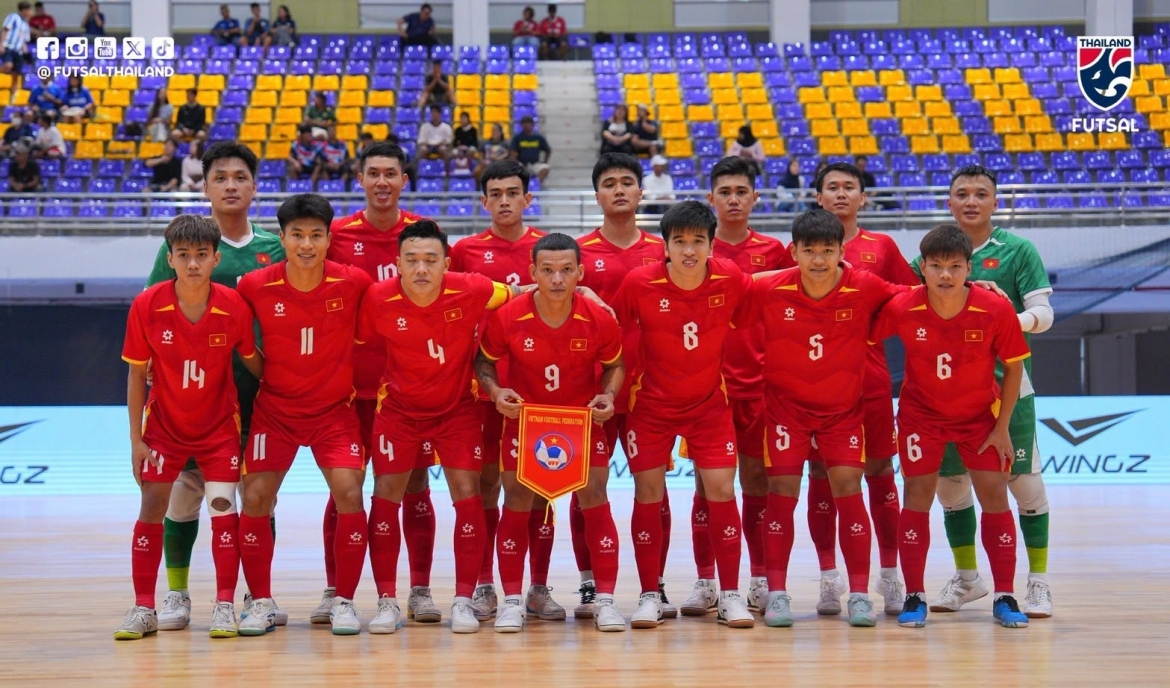  ĐT Futsal Việt Nam giành chiến thắng đậm 4-1 trước ĐT Futsal New Zealand. (Ảnh: FAT)