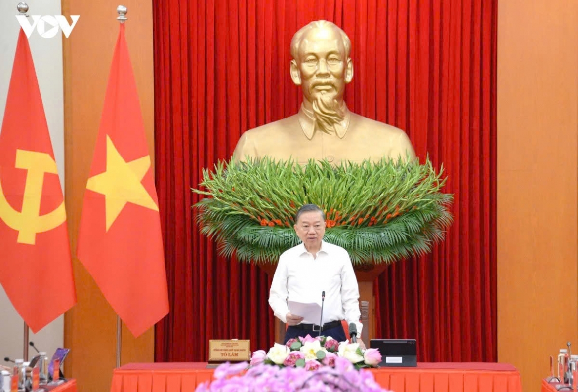 Tổng Bí thư, Chủ tịch nước Tô Lâm phát biểu tại Kỳ họp thứ nhất Ban Chỉ đạo Trung ương về tổng kết thực tiễn và nghiên cứu sửa đổi, bổ sung Điều lệ Đảng.
