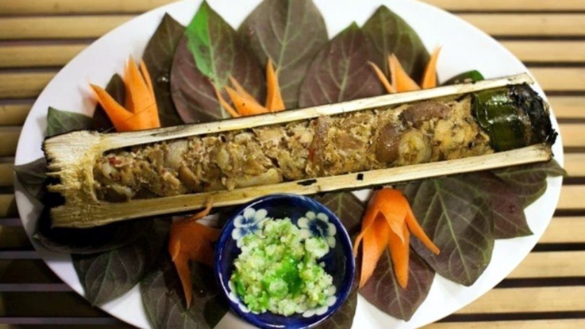 Đặc sản lam nhọ mang đậm hương vị Lai Châu - Ảnh: KT