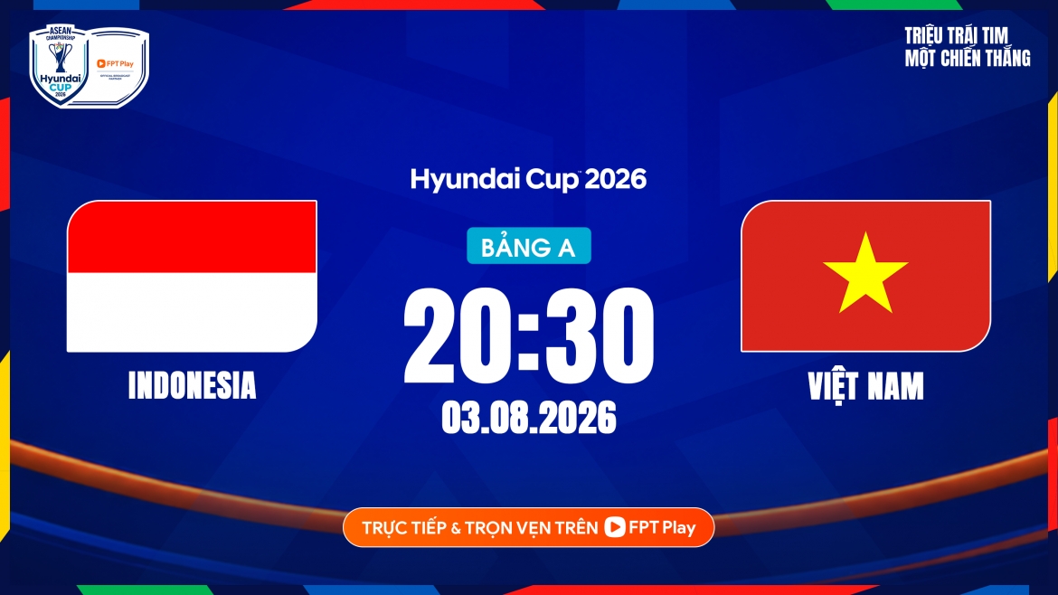 Trận đấu giữa ĐT Indonesia vs ĐT Việt Nam diễn ra lúc 20h30 ngày 3/8 trên sân vận động Pakansari.