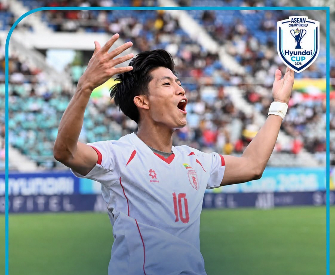 ĐT Myanmar liên tiếp ghi bàn (Ảnh: Aseanutdfc)