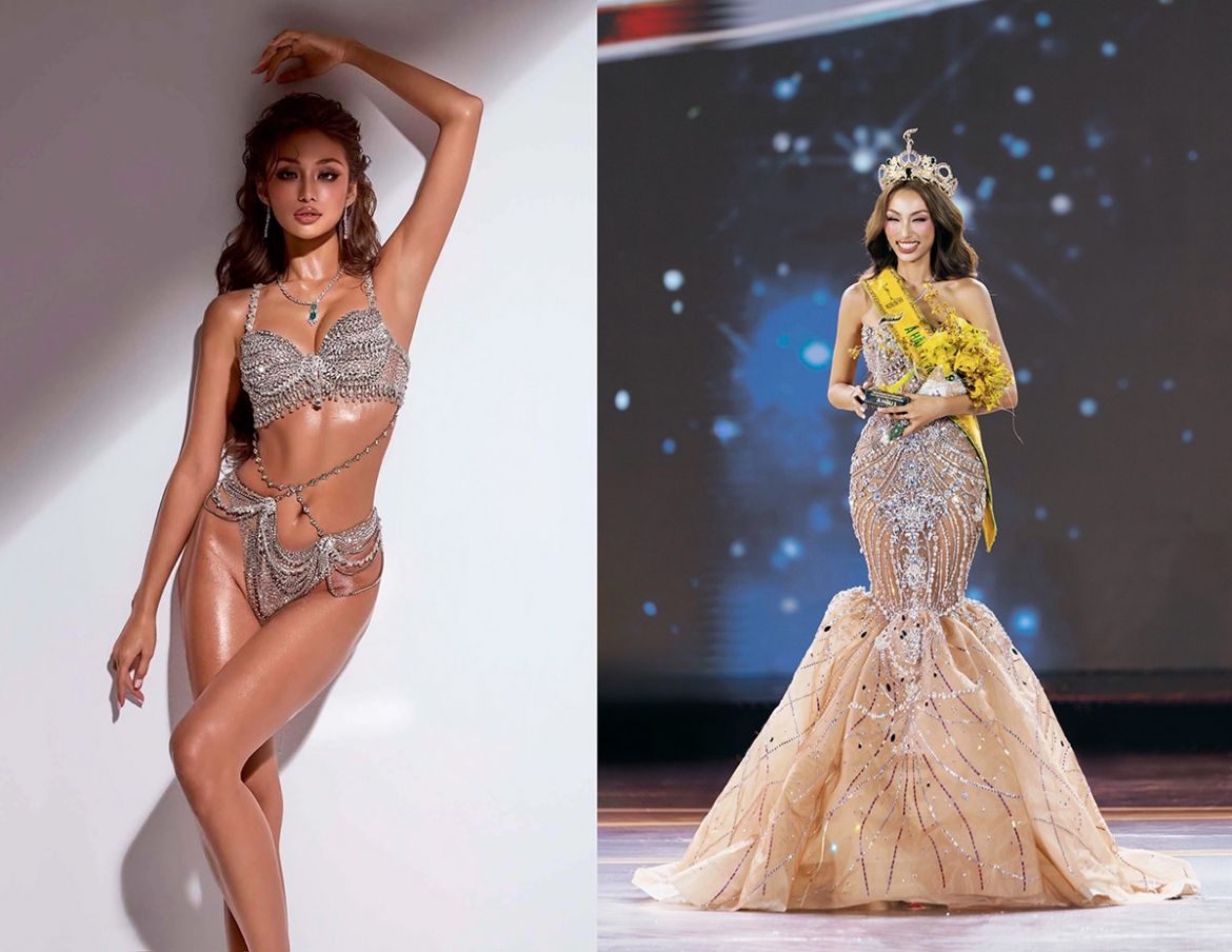 Ngô Bảo Ngọc, Á hậu 1 Miss Grand Vietnam 2026, gây chú ý với vóc dáng gợi cảm, phong cách được khán giả ví như “thiên thần nội y”.