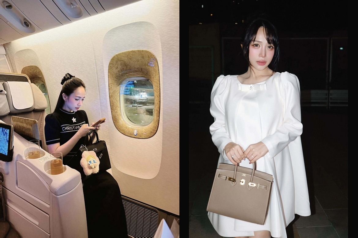 Người đẹp Joyce Phạm - con gái doanh nhân Minh Nhựa sở hữu nhiều mẫu túi có giá trị hơn 5 tỷ đồng.