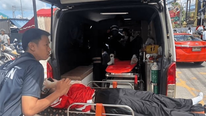 Hiện trường vụ xả súng ở Thái Lan. Ảnh: Boon Wipa Fire and Rescue Volunteer