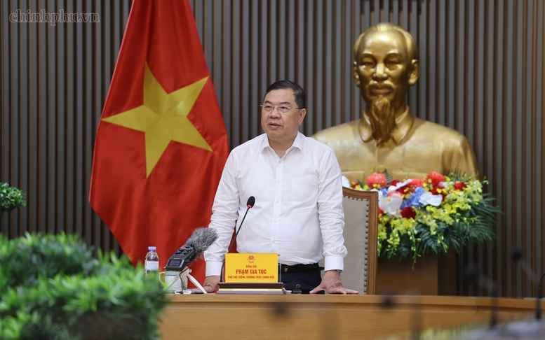 Phó Thủ tướng Thường trực Phạm Gia Túc phát biểu tại Hội nghị