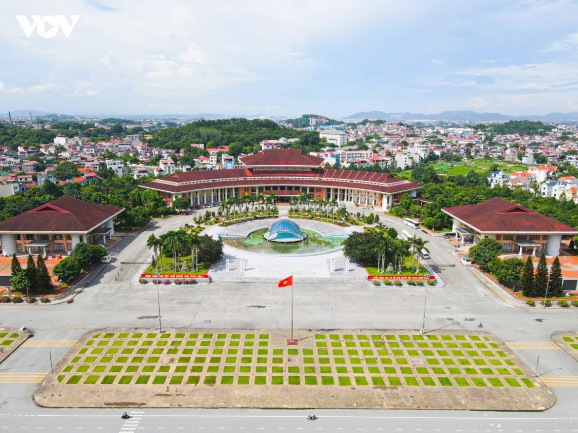 Một góc Bắc Ninh từ góc nhìn trên cao.