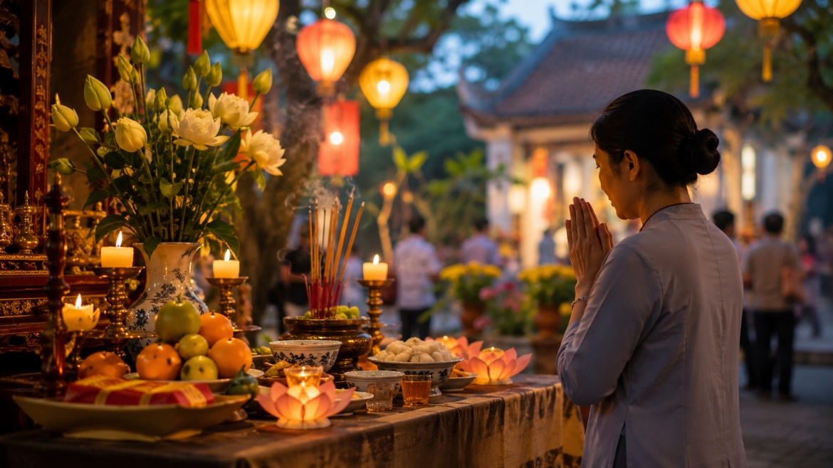 Rằm tháng 7 năm 2026 là ngày 27/8/2026 dương lịch. (Ảnh minh họa: ChatGPT)
