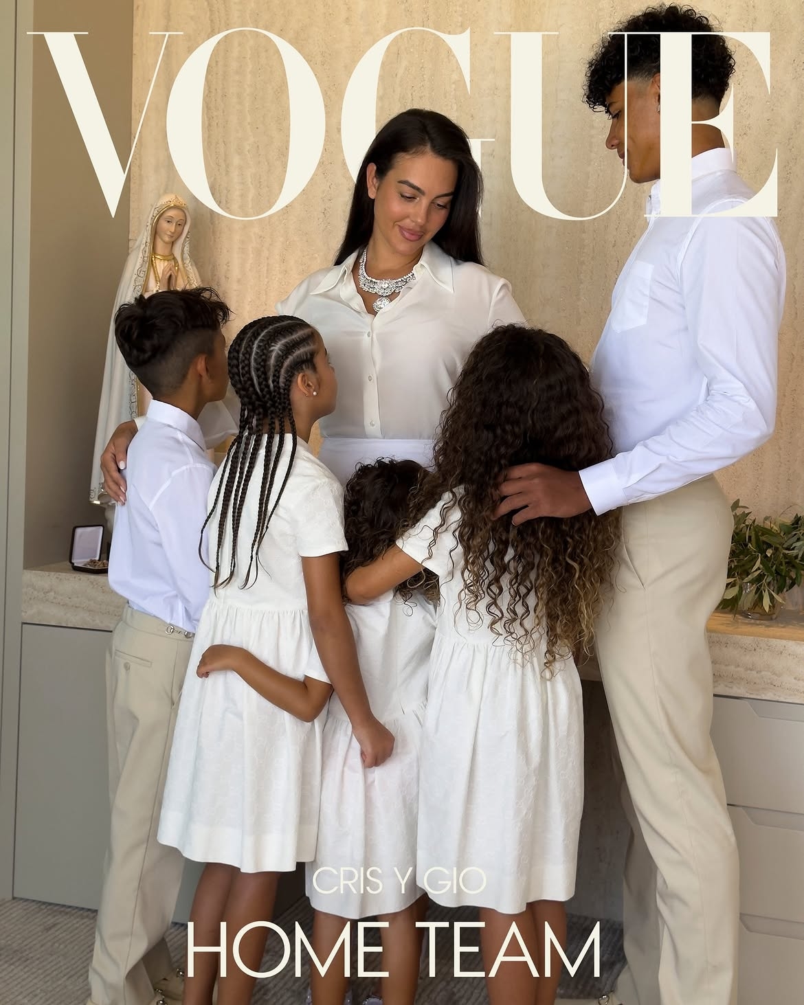 Đám cưới của Ronaldo và Georgina đề cao sự thân mật và những giá trị gia đình. (Ảnh: Vogue)