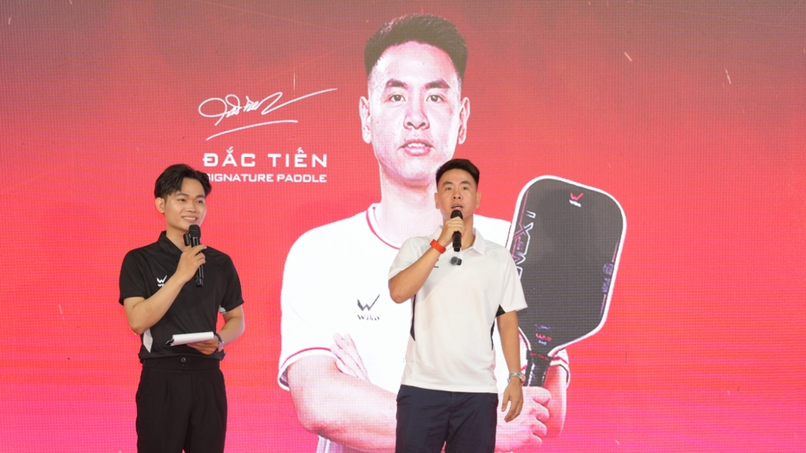 Nguyễn Đắc Tiến ra mắt vợt pickleball mới.