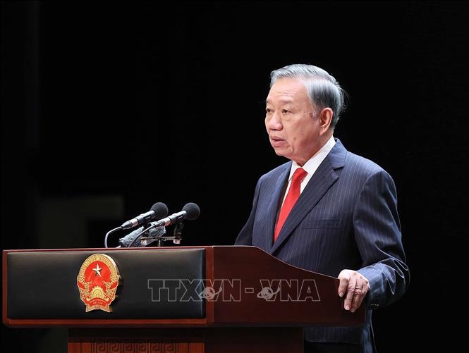 Tổng Bí thư, Chủ tịch nước Tô Lâm đọc Diễn văn Kỷ niệm 81 năm Quốc khánh nước Cộng hòa xã hội chủ nghĩa Việt Nam. Ảnh: An Đăng/TTXVN