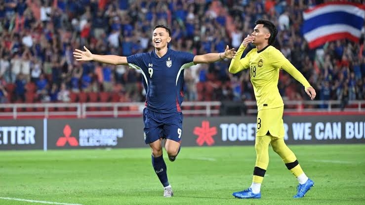 ĐT Thái Lan từng thắng ĐT Malaysia 1-0 ở vòng bảng ASEAN Cup 2024. (Ảnh: AFF)