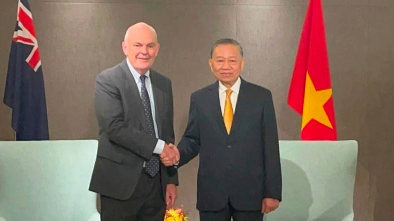 Tổng Bí thư, Chủ tịch nước Tô Lâm tiếp ông Steven Joyce, quyền Chủ tịch Hội Hữu nghị New Zealand - Việt Nam