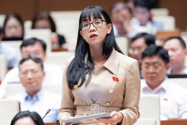 Đại biểu Trịnh Thị Tú Anh (Đoàn ĐBQH tỉnh Lâm Đồng). Ảnh: Quốc hội