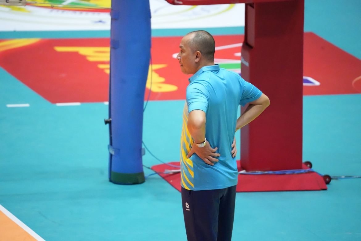 HLV Nguyễn Tuấn Kiệt không dẫn dắt ĐT bóng chuyền nữ Việt Nam ở chặng 2 SEA V.Cup 2026. (Ảnh: SAVA). 