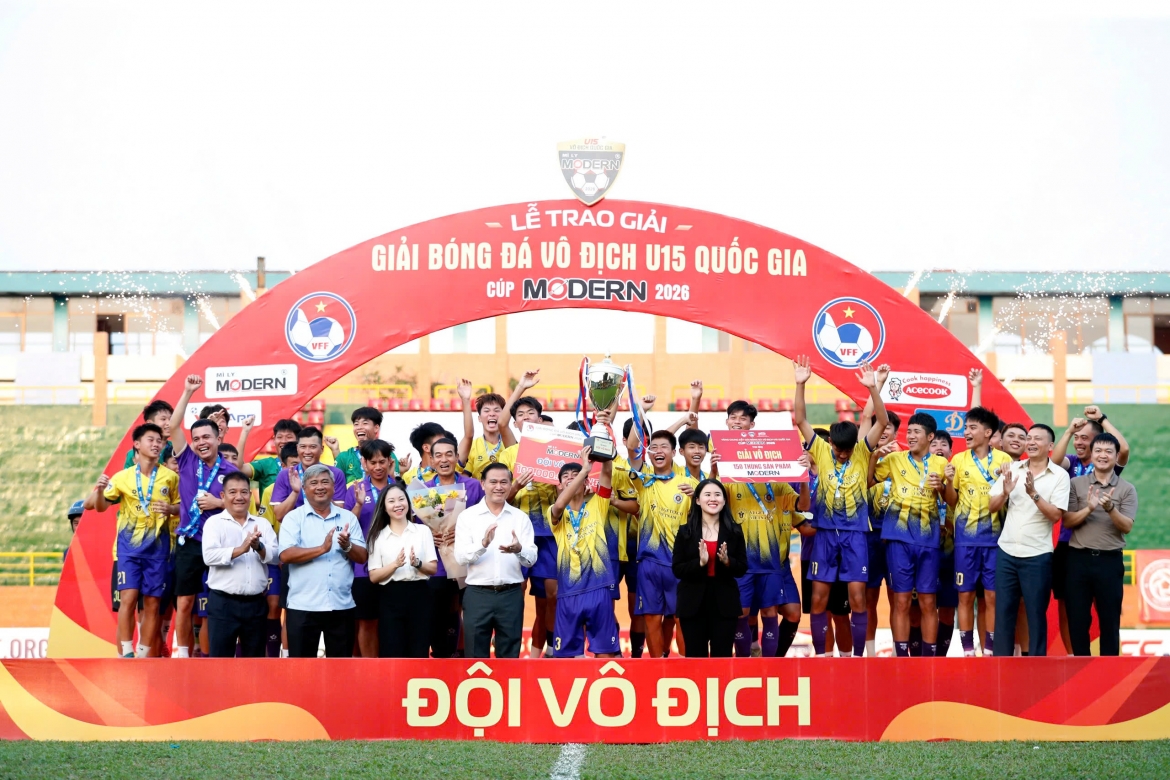 Một số cầu thủ xuất sắc từ giải U15 Quốc gia 2026 sẽ có cơ hội lên U17 Việt Nam trong năm 2027. (Ảnh: VFF). 