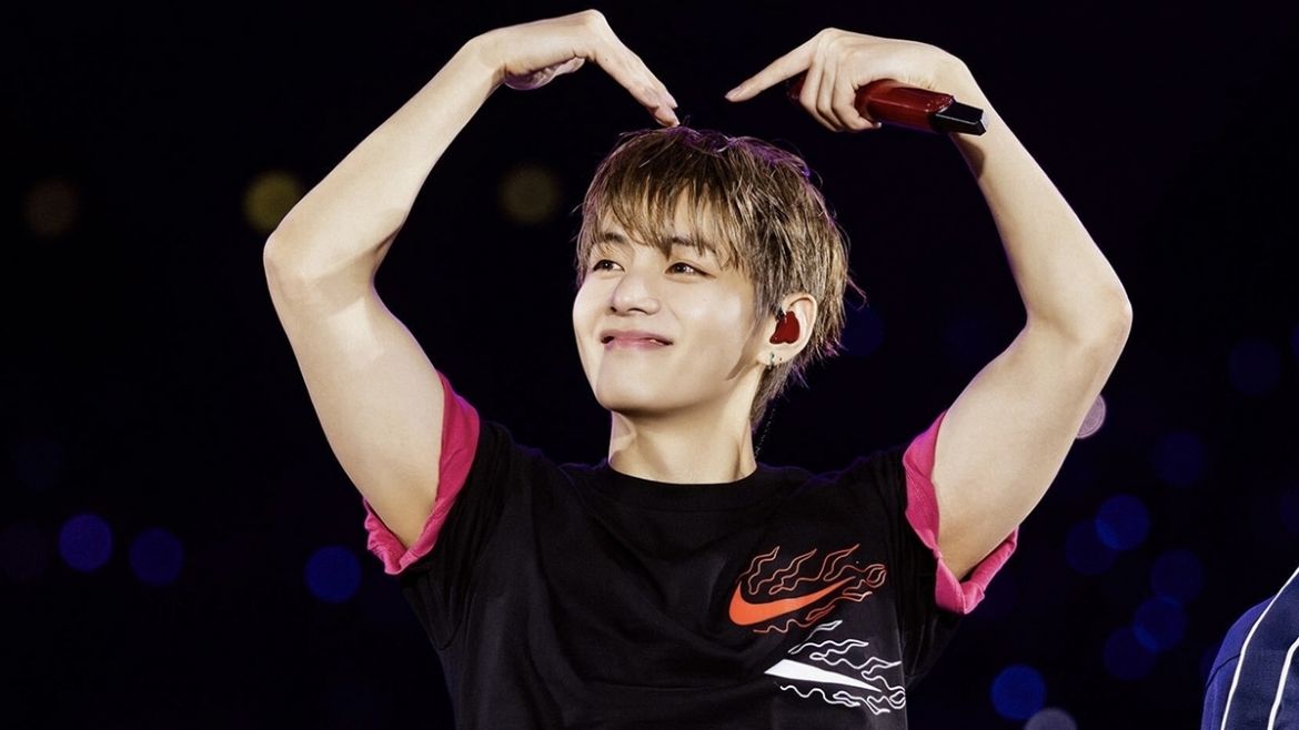 V của nhóm BTS biểu diễn trong khuôn khổ BTS World Tour Arirang. (Ảnh: Big Hit Music)