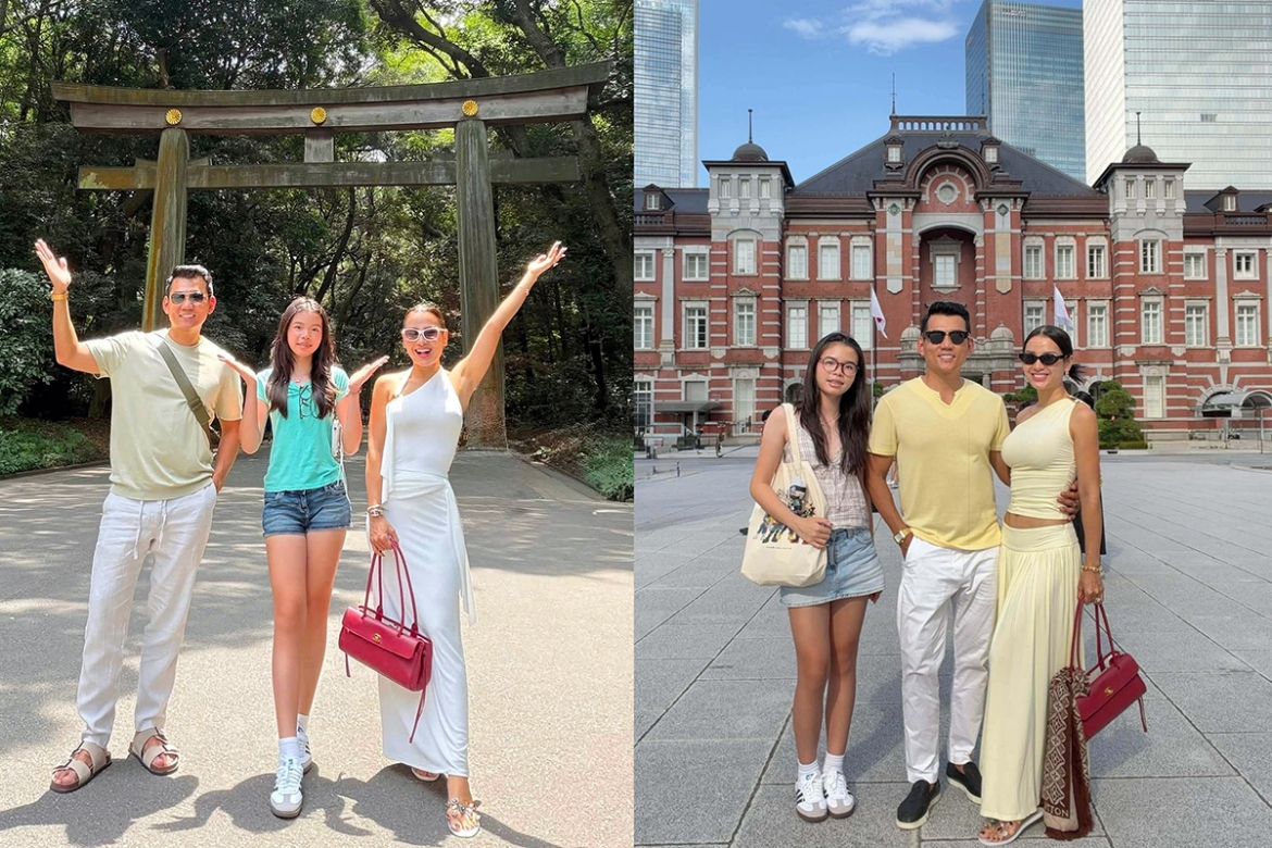Vợ chồng Phương Trinh Jolie - Lý Bình đưa các con du lịch Nhật Bản. Lý Bình cho biết có những nơi “chỉ cần đặt chân đến là đủ để nhớ rất lâu”.