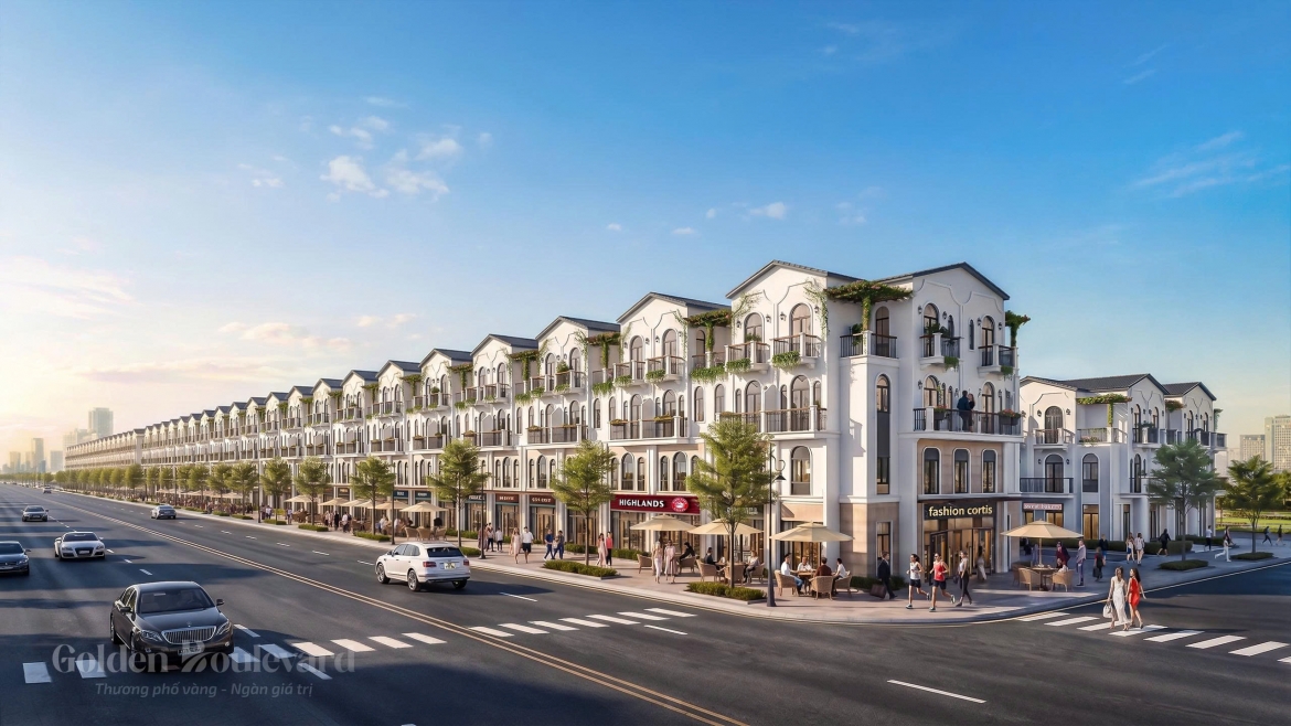 Các dãy thương phố Golden Boulevard quy hoạch đồng bộ, liền kề WTC Gateway đón nhận cơ hội lớn.
