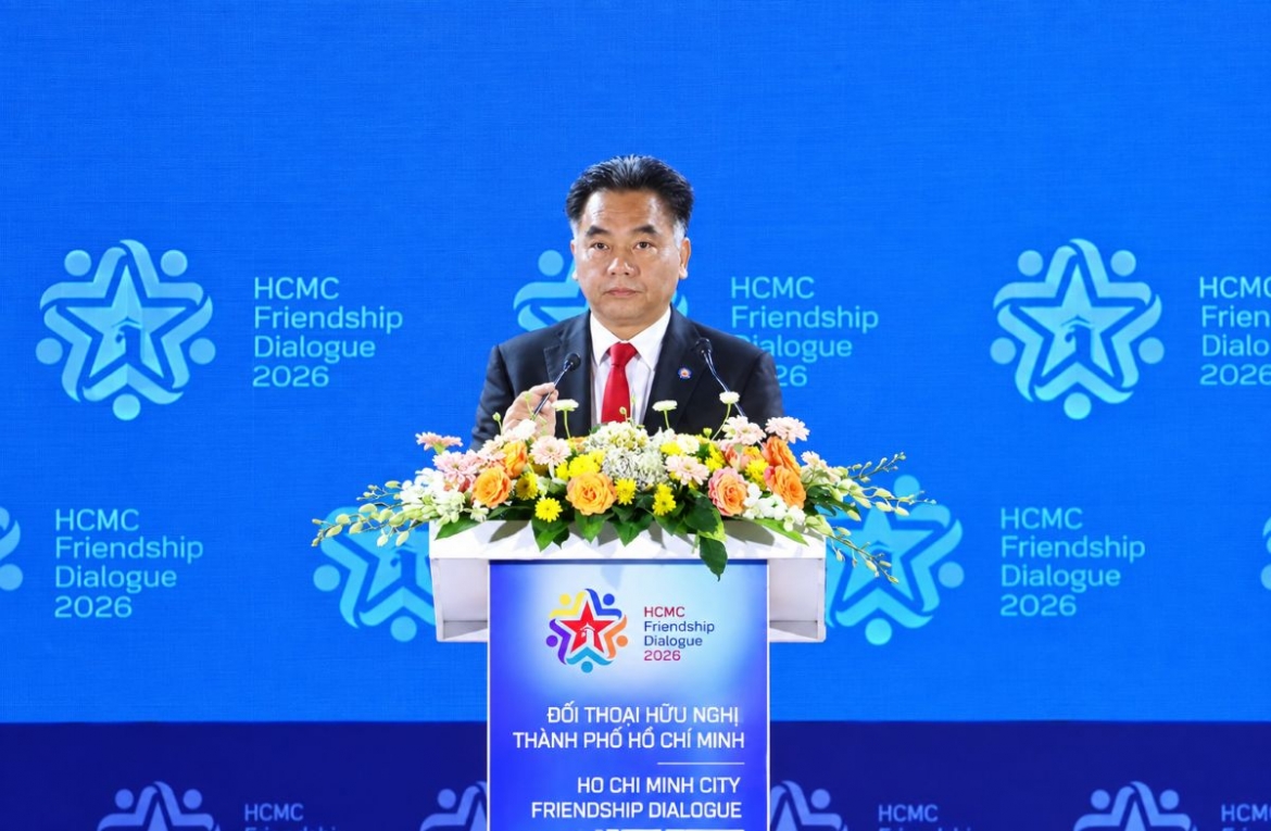 Phó Chủ tịch Thường trực UBND TP.HCM Nguyễn Lộc Hà phát biểu khai mạc 
