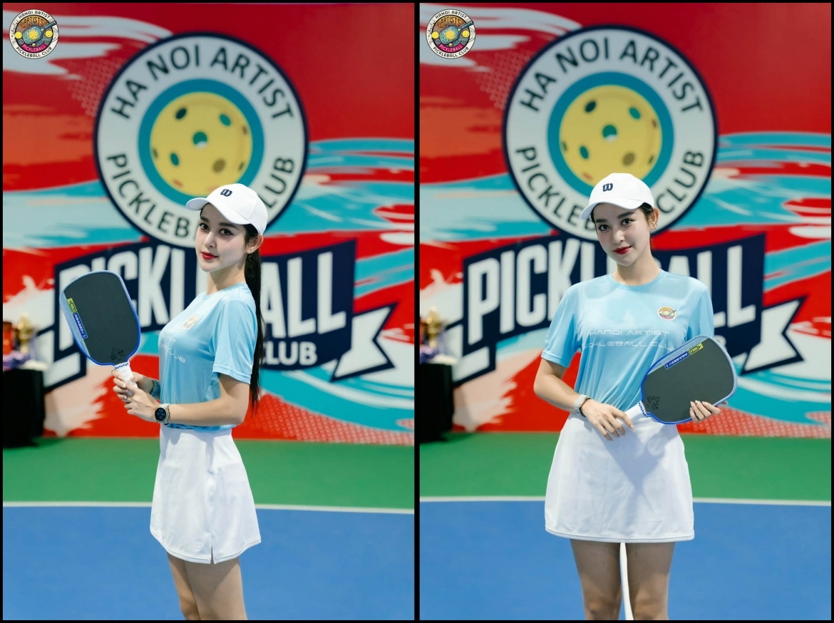 Trên trang cá nhân, á hậu Huyền My thường xuyên chia sẻ niềm đam mê dành cho bộ môn pickleball.