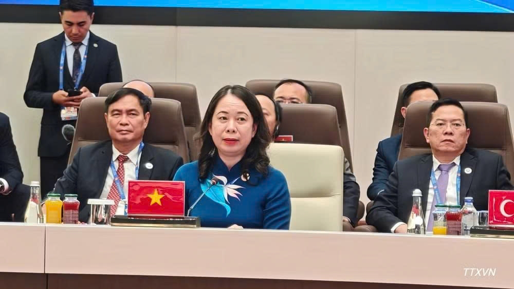 Phó Chủ tịch nước Võ Thị Ánh Xuân tham dự Hội nghị thượng đỉnh Tổ chức Hợp tác Thượng Hải mở rộng (SCO plus), ngày 1/9/2026, tại thủ đô Bishkek, Kyrgyzstan. Ảnh: TTXVN