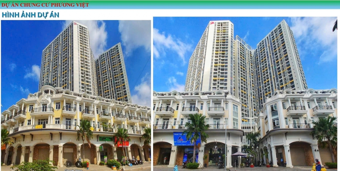 Dự án Chung cư Phương Việt do Công ty Cổ phần Đầu tư Phương Việt làm chủ đầu tư. Ảnh: VP