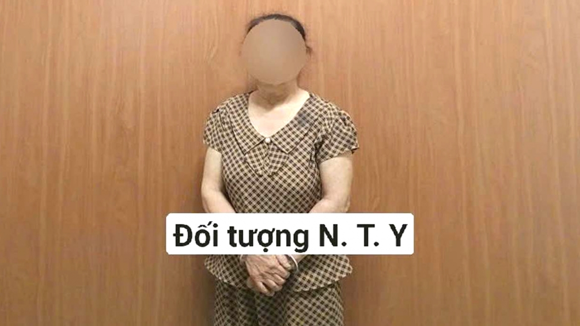 Đối tượng N.T.Y tại cơ quan công an
