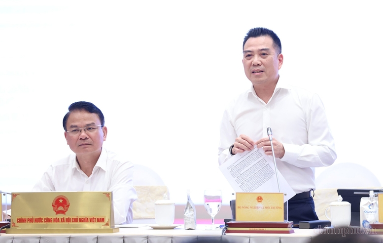 
Thứ trưởng Bộ Nông nghiệp và Môi trường Đặng Ngọc Điệp thông tin về việc tháo gỡ khó khăn cho xuất khẩu sầu riêng. Ảnh: chinhphu.vn