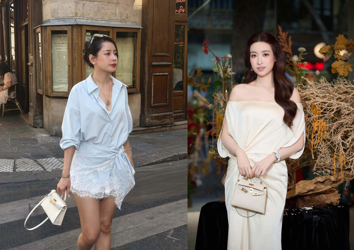 Chi Pu “đụng hàng” túi 600 triệu đồng với Đỗ Mỹ Linh.