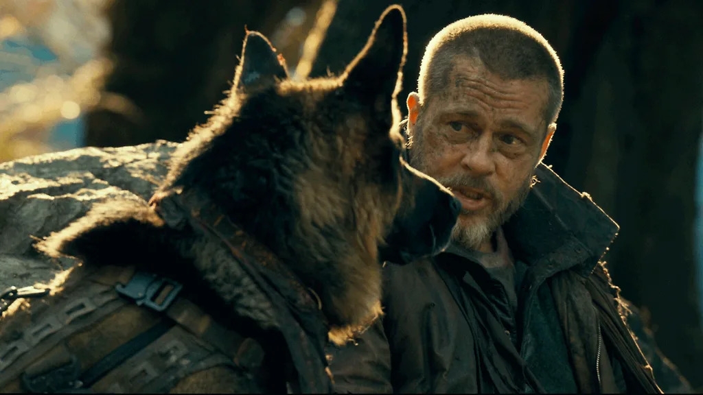 Brad Pitt thể hiện một cựu binh mang nhiều tổn thương. (Ảnh: Paramount Pictures)