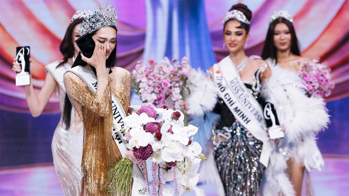 Quỳnh Anh là cô gái đăng quang Miss Universe Vietnam 2026.