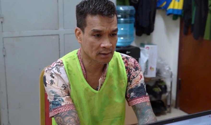 Nguyễn Quốc Hưng (SN 1972, Hà Nội), tức Tiktoker Sơn Thuỵ Khuê. Ảnh: Công an cung cấp