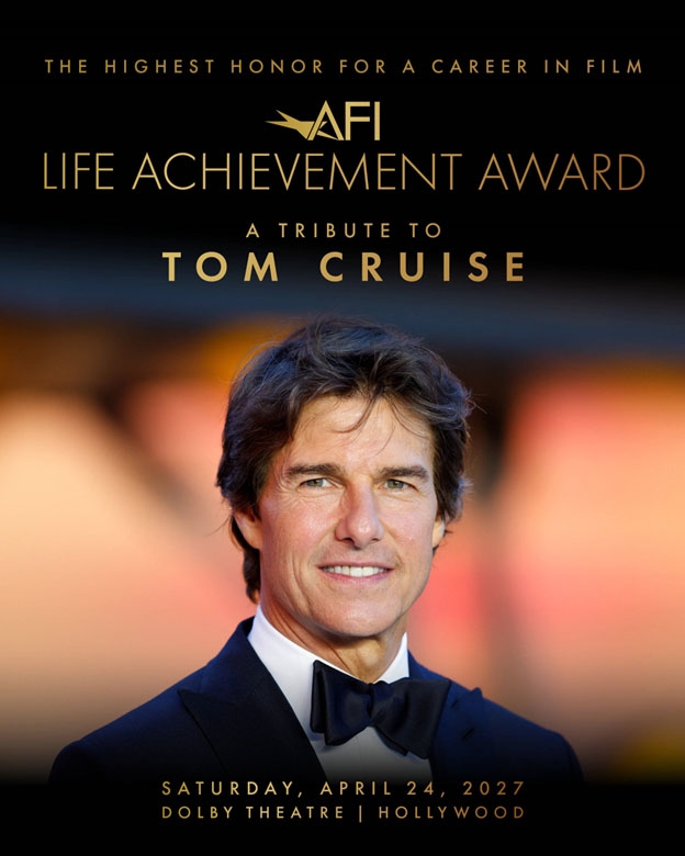 Tom Cruise nhận giải Thành tựu trọn đời thứ hai trong sự nghiệp. (Ảnh: Variety)